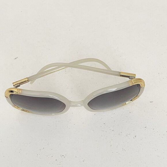 Vintage 70’s Disco Ted Lapidus Paris Oversize Cream Gold oversized  Sunglasses main image 16